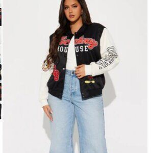 (ONLY 2 LEFT) Disney Original Mickey Mouse Bomber Jacket (Fits SM-MED)